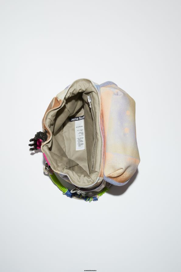 Acne Studios accesorios beige/multicolor 0T4HT790 mini mochila