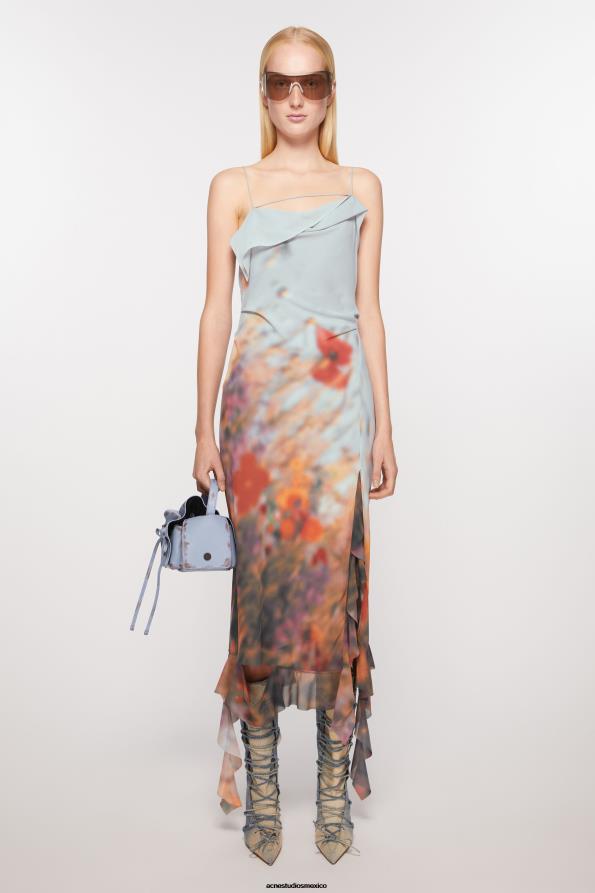 Acne Studios accesorios lila/marrón 0T4HT755 bolso mini con múltiples bolsillos