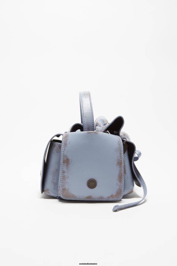 Acne Studios accesorios lila/marrón 0T4HT755 bolso mini con múltiples bolsillos