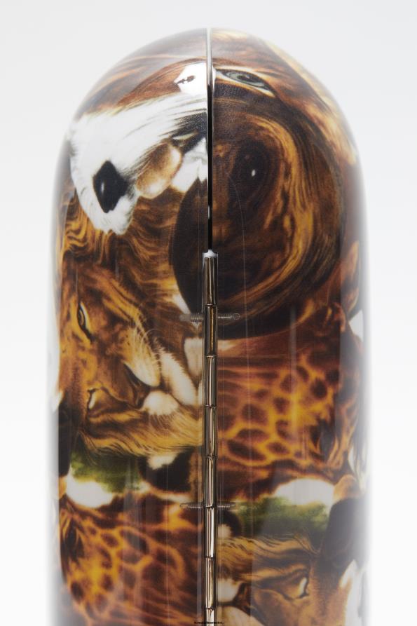 Acne Studios accesorios marrón coñac multi 0T4HT620 bolso de mano estampado