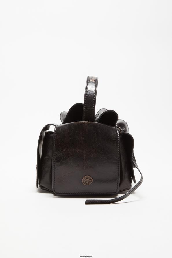 Acne Studios accesorios marron oscuro 0T4HT578 bolso mini con múltiples bolsillos