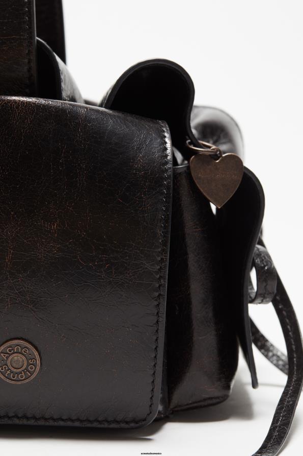 Acne Studios accesorios marron oscuro 0T4HT578 bolso mini con múltiples bolsillos