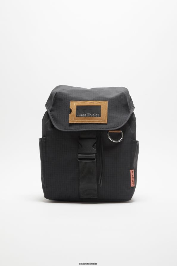 Acne Studios accesorios negro 0T4HT506 mochila de nailon antidesgarro