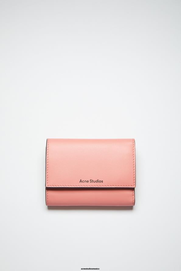 Acne Studios accesorios Rosa salmón 0T4HT863 billetera doblada