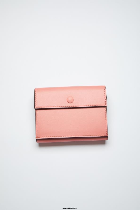 Acne Studios accesorios Rosa salmón 0T4HT863 billetera doblada