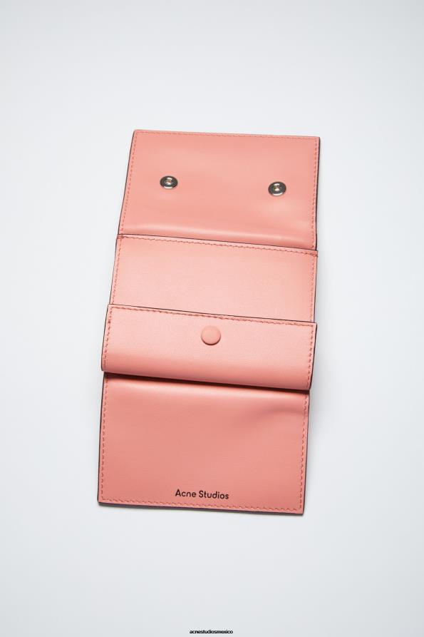 Acne Studios accesorios Rosa salmón 0T4HT863 billetera doblada