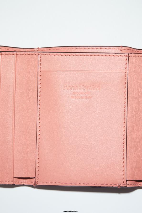 Acne Studios accesorios Rosa salmón 0T4HT863 billetera doblada
