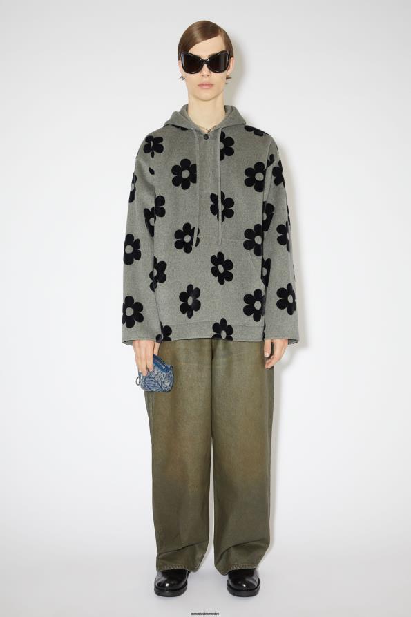 Acne Studios accesorios azul denim 0T4HT558 microbolso con monograma