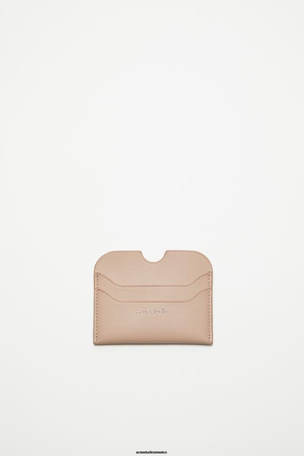 Acne Studios accesorios beige topo 0T4HT460 tarjetero de cuero