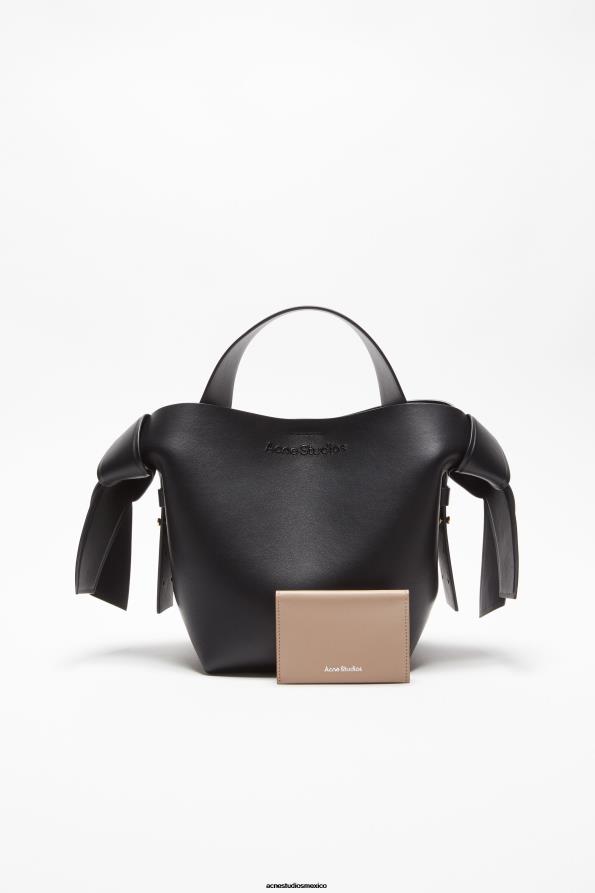 Acne Studios accesorios beige topo 0T4HT462 cartera de cuero doblada