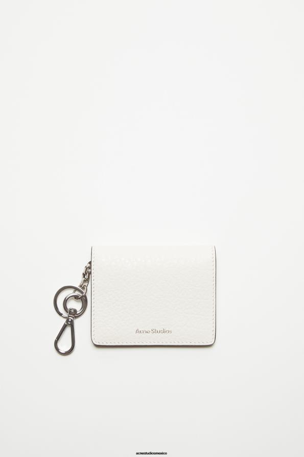 Acne Studios accesorios blanco 0T4HT822 cartera de cuero doblada