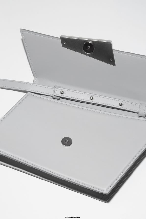 Acne Studios accesorios gris claro 0T4HT664 micro bolsa de distorsión
