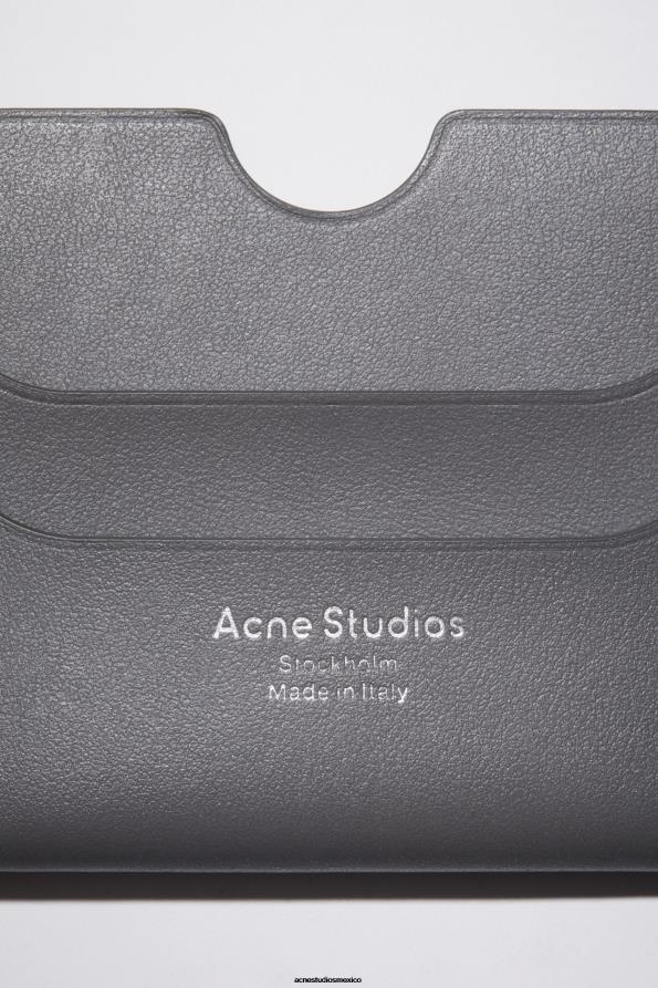 Acne Studios accesorios gris oscuro 0T4HT592 titular de la tarjeta