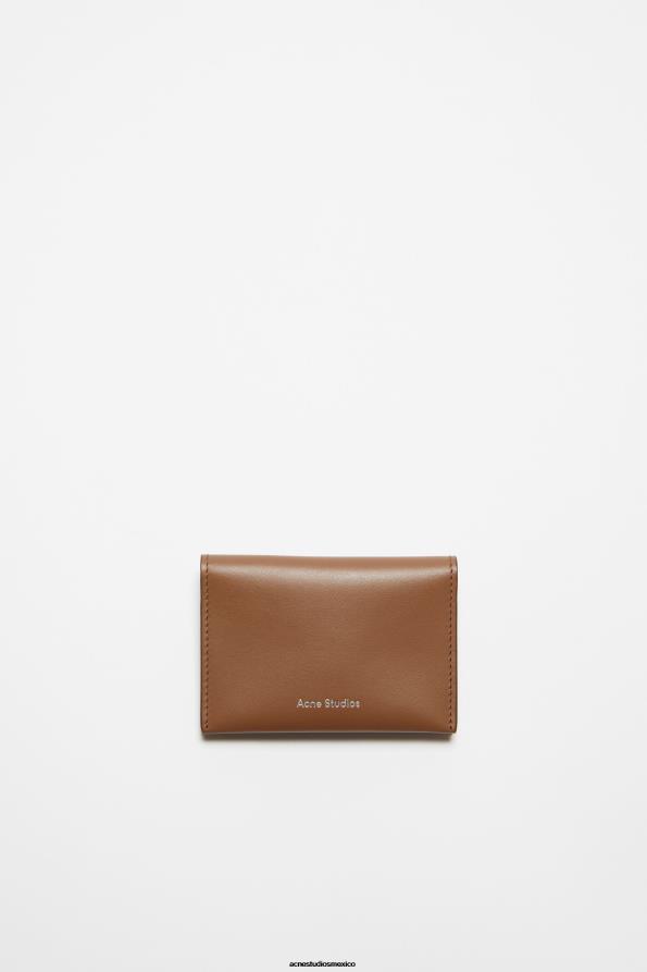 Acne Studios accesorios marrón camello 0T4HT721 tarjetero plegado