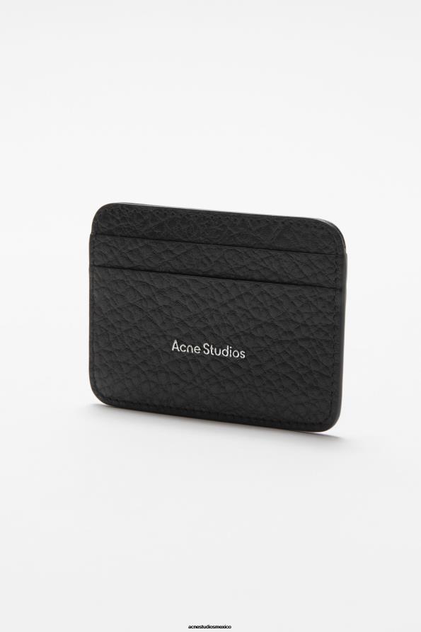 Acne Studios accesorios negro 0T4HT459 tarjetero de cuero