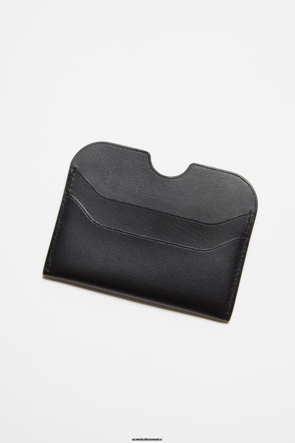 Acne Studios accesorios negro 0T4HT510 tarjetero de cuero