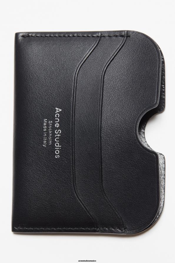Acne Studios accesorios negro 0T4HT510 tarjetero de cuero