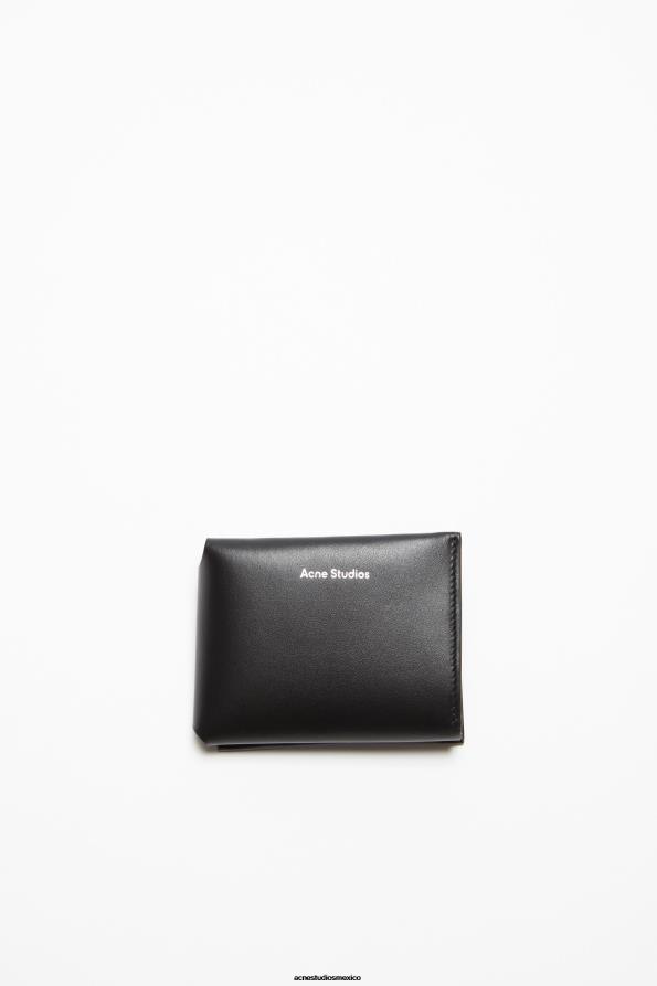 Acne Studios accesorios negro 0T4HT524 cartera triple de cuero