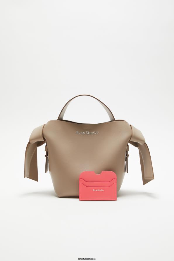 Acne Studios accesorios rosa electrico 0T4HT802 tarjetero de cuero