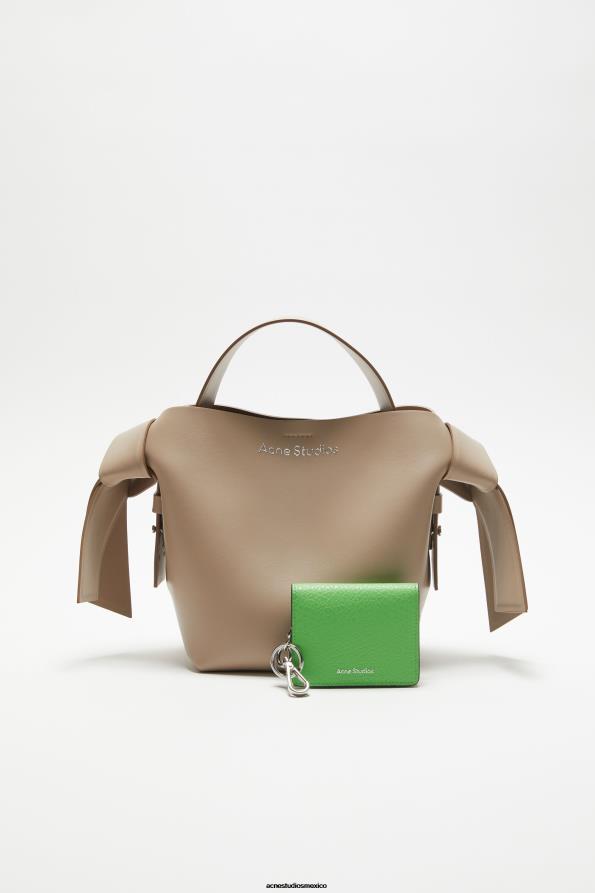 Acne Studios accesorios verde 0T4HT570 cartera de cuero doblada