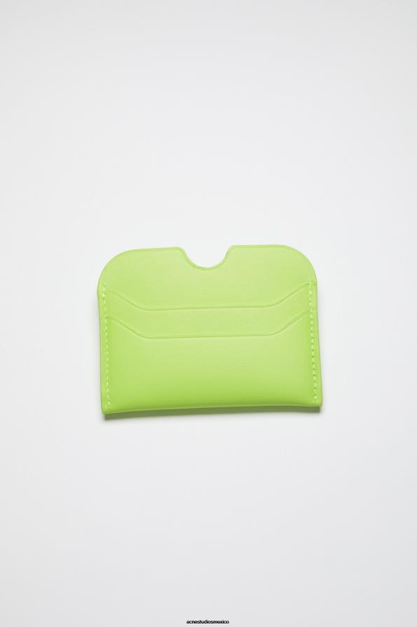 Acne Studios accesorios verde lima 0T4HT738 titular de la tarjeta