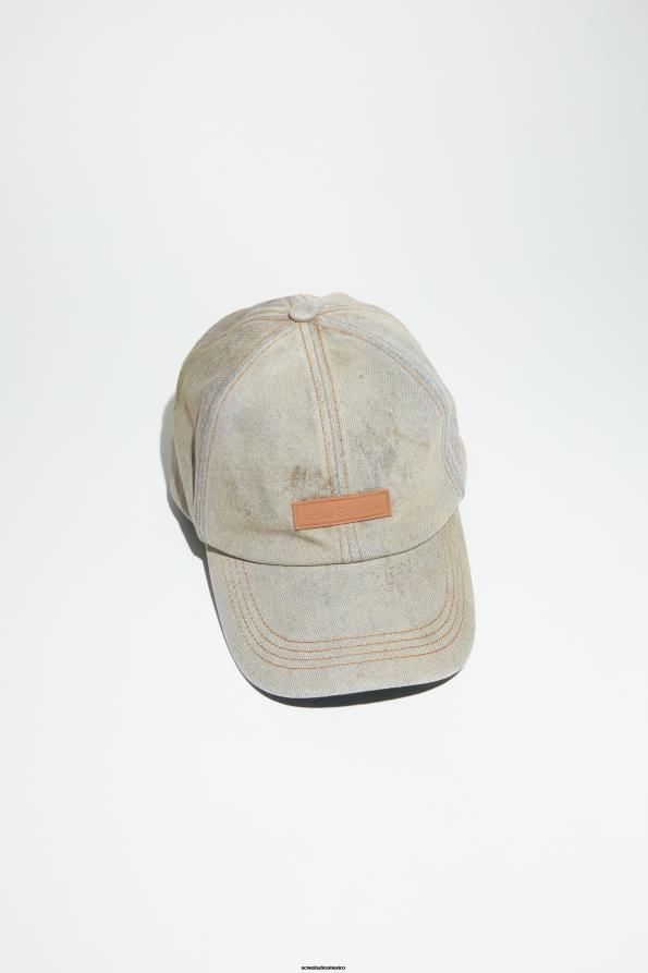 Acne Studios accesorios azul medio 0T4HT569 gorra de béisbol de mezclilla