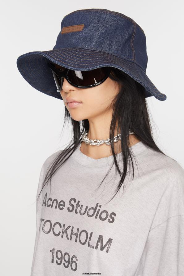 Acne Studios accesorios azul índigo 0T4HT531 sombrero de pescador de mezclilla