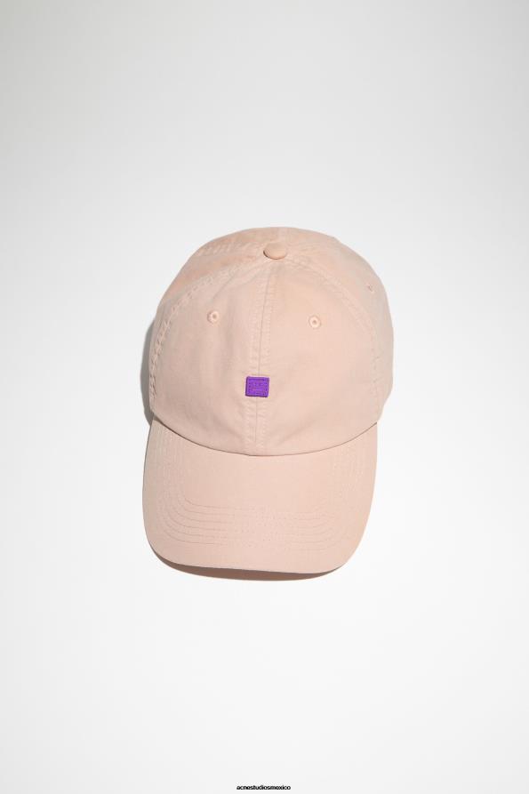 Acne Studios accesorios beige polvoriento 0T4HT776 gorra con micro parche facial