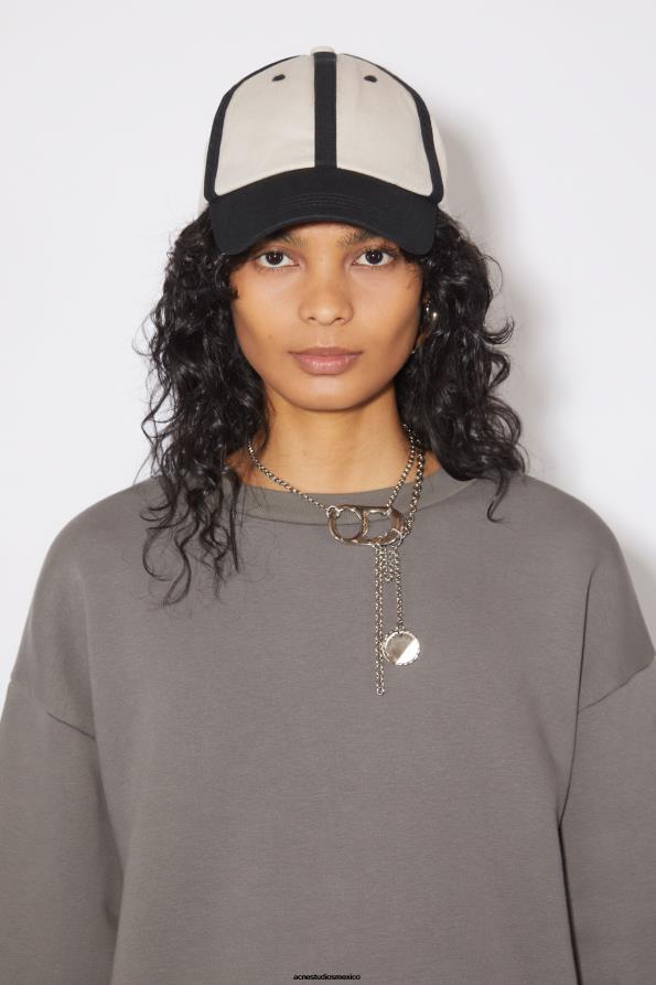 Acne Studios accesorios blanco negro 0T4HT478 gorra de béisbol de algodón