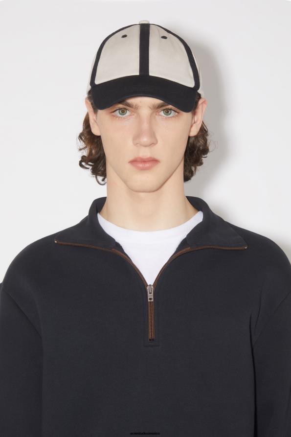 Acne Studios accesorios blanco negro 0T4HT478 gorra de béisbol de algodón