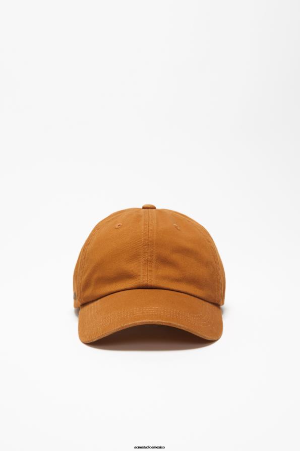 Acne Studios accesorios marrón caramelo 0T4HT625 gorra de sarga