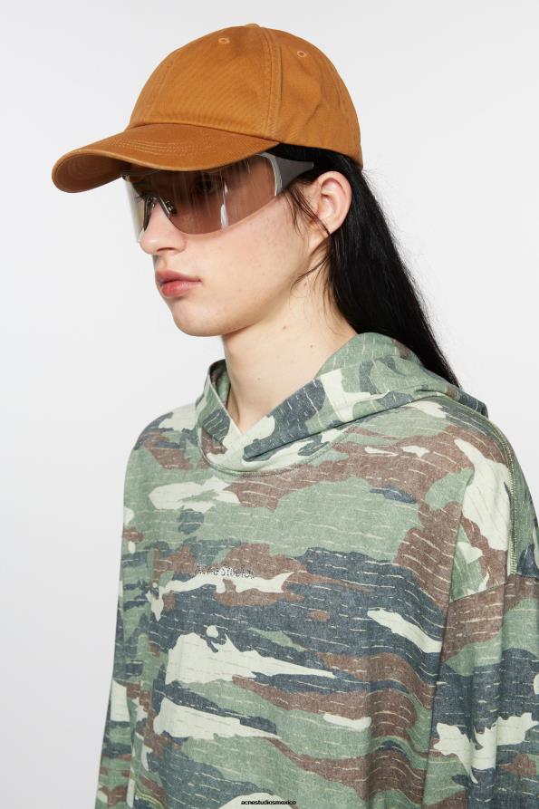 Acne Studios accesorios marrón caramelo 0T4HT625 gorra de sarga