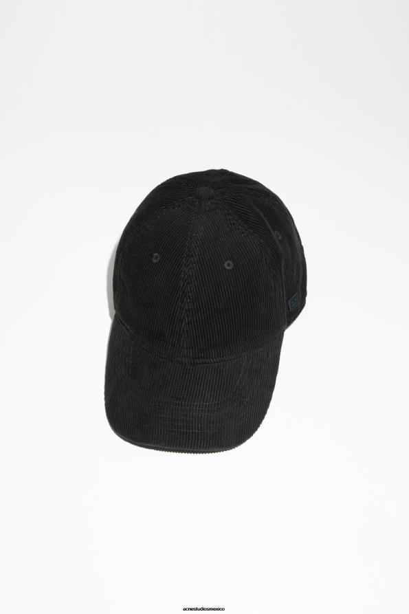 Acne Studios accesorios negro 0T4HT471 gorra con micro parche facial