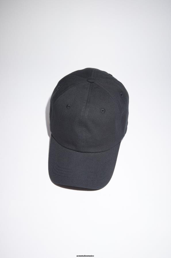 Acne Studios accesorios negro 0T4HT513 gorra de béisbol de algodón
