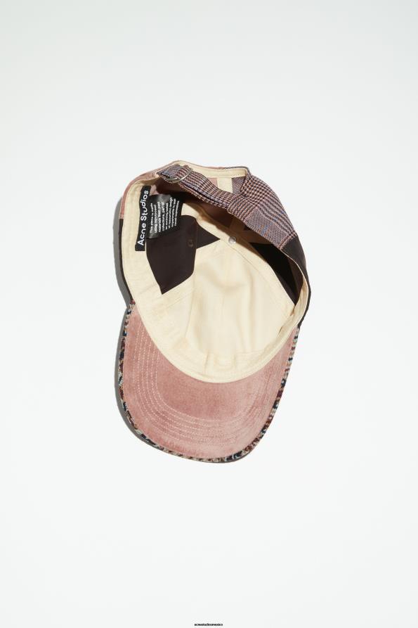 Acne Studios accesorios rosado morado 0T4HT851 gorra con parche facial