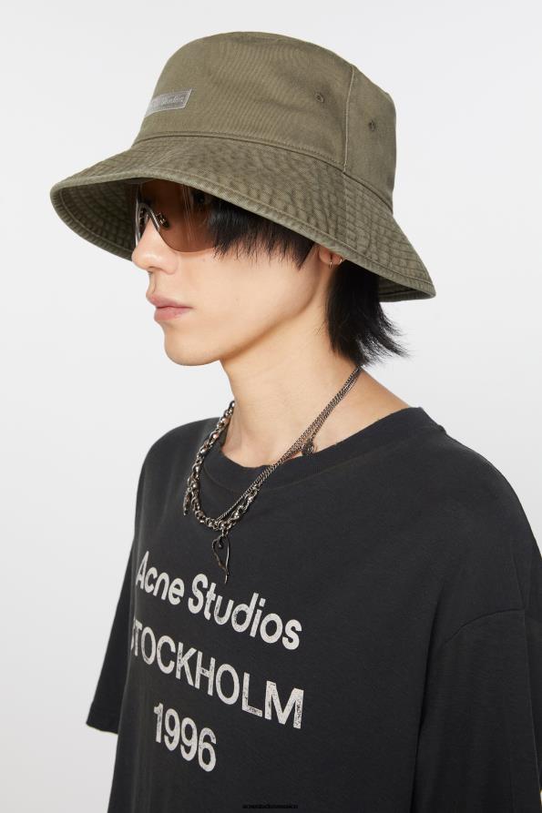Acne Studios accesorios verde caqui 0T4HT602 sombrero de pescador de sarga