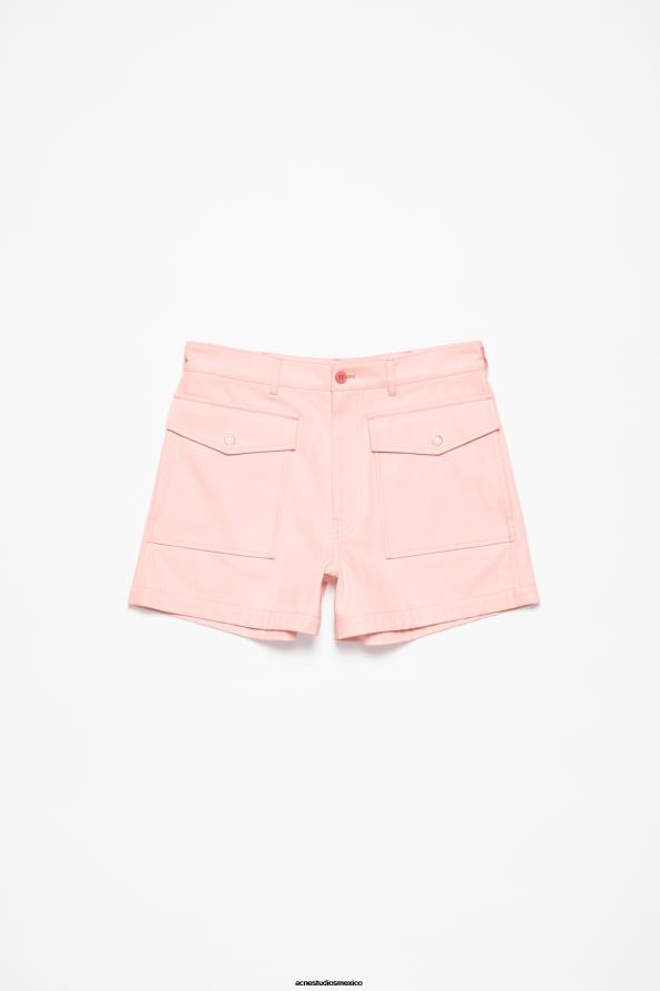 Acne Studios vestir Rosa palido 0T4HT1070 pantalones cortos de sarga
