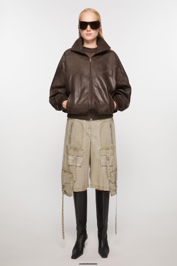 Acne Studios vestir beige caqui 0T4HT334 pantalones cortos de carga