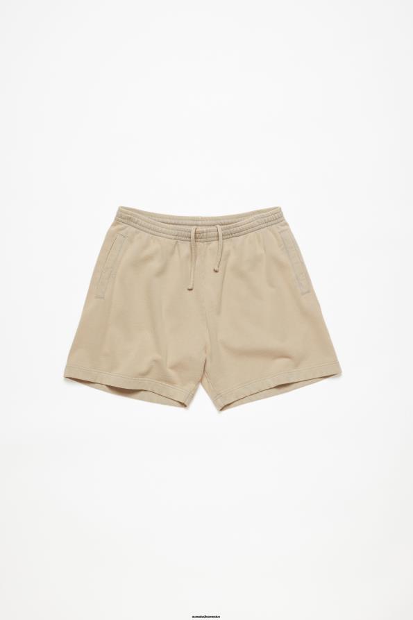 Acne Studios vestir gris concreto 0T4HT366 pantalones cortos de algodón