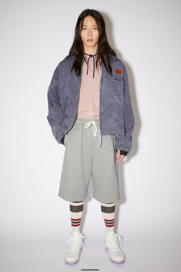 Acne Studios vestir mezcla gris claro 0T4HT1195 pantalones cortos deportivos de lana