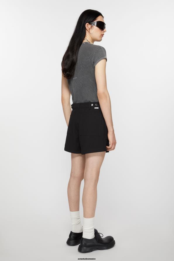 Acne Studios vestir negro 0T4HT1067 pantalones cortos de sarga