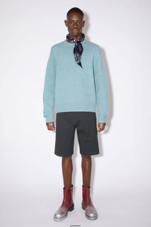 Acne Studios vestir negro 0T4HT1081 pantalones cortos de algodón