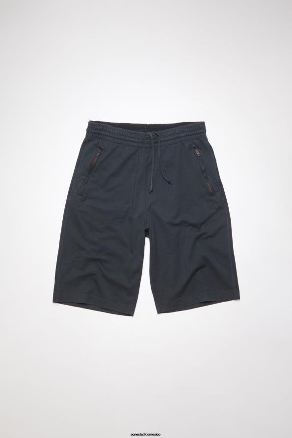 Acne Studios vestir negro 0T4HT1081 pantalones cortos de algodón