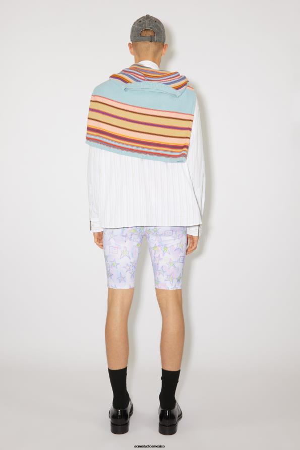 Acne Studios vestir rosa pálido/multicolor 0T4HT1074 pantalones cortos estampados unisex