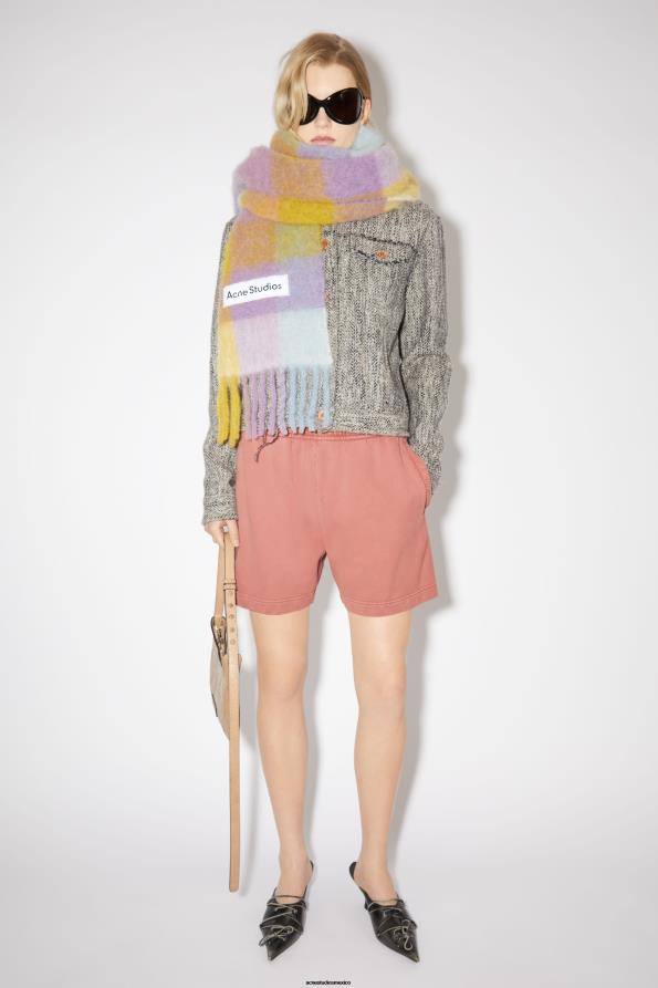 Acne Studios vestir rosa vintage 0T4HT342 pantalones cortos de algodón
