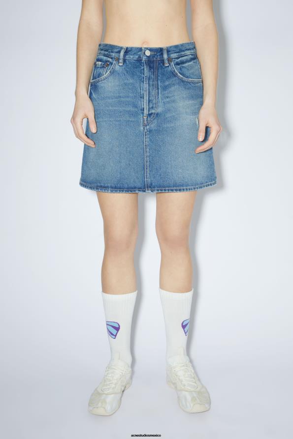 Acne Studios vestir azul medio 0T4HT410 minifalda vaquera