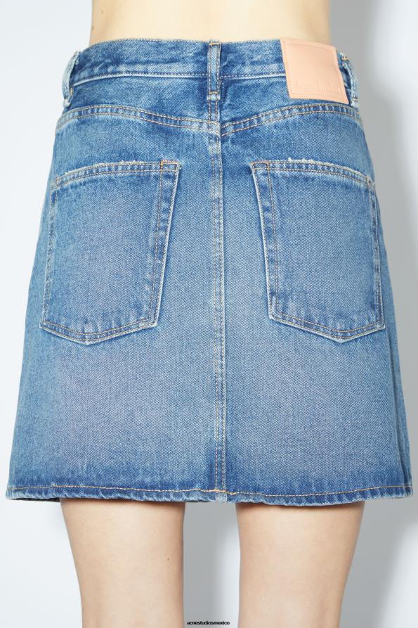 Acne Studios vestir azul medio 0T4HT410 minifalda vaquera