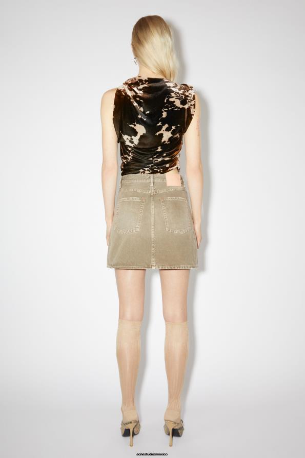 Acne Studios vestir beige 0T4HT351 minifalda vaquera