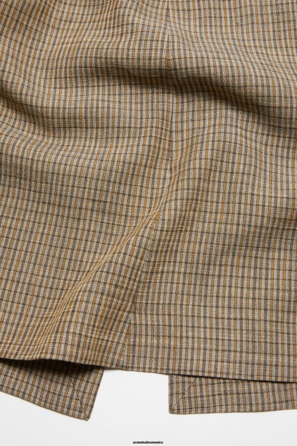 Acne Studios vestir marrón múltiple 0T4HT263 falda a medida