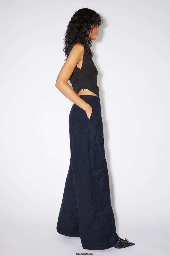 Acne Studios vestir Azul marino 0T4HT322 pantalón sastre en mezcla de lana desfile desfile